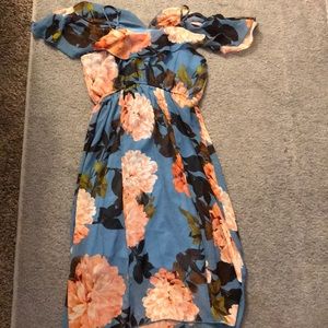 Off the shoulder floral dress